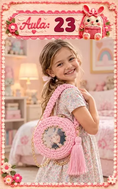 Aula 23 — bolsa infantil de crochê