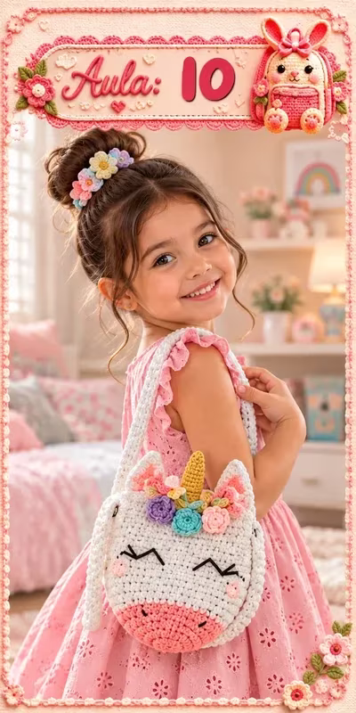 Aula 10 — bolsa infantil de crochê