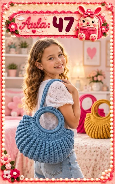 Aula 47 — bolsa infantil de crochê