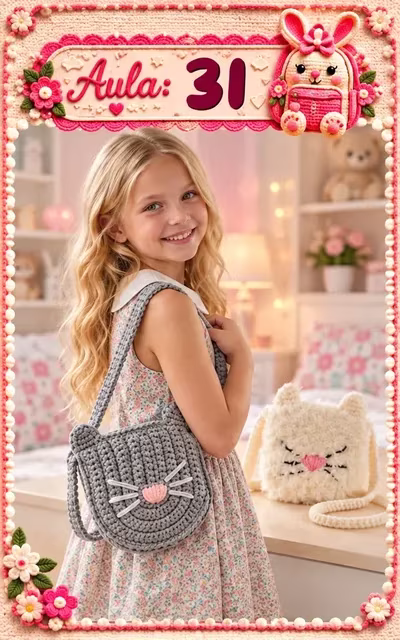 Aula 31 — bolsa infantil de crochê
