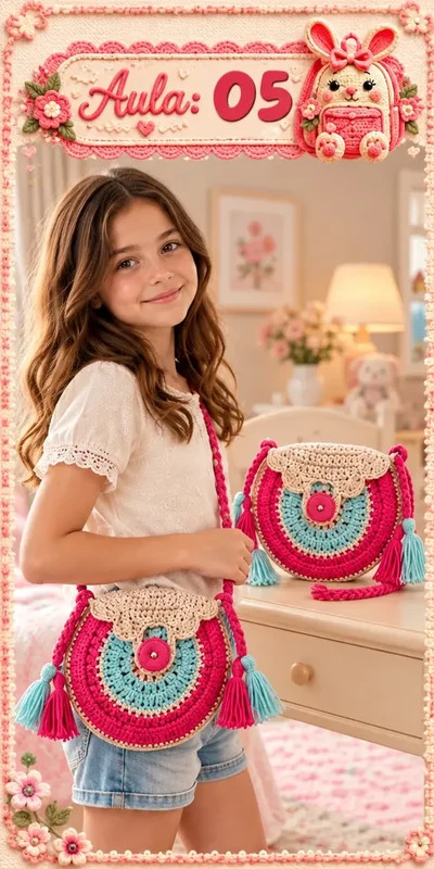 Aula 5 — bolsa infantil de crochê