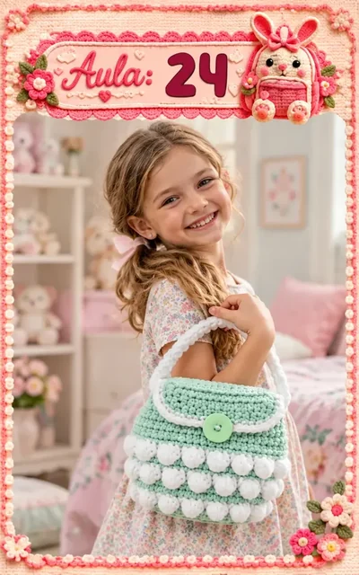Aula 24 — bolsa infantil de crochê