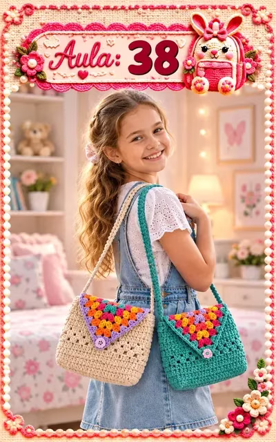 Aula 38 — bolsa infantil de crochê