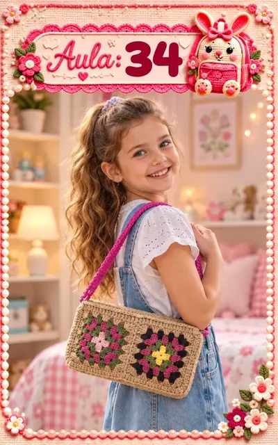 Aula 34 — bolsa infantil de crochê