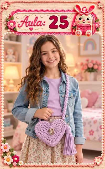 Aula 25 — bolsa infantil de crochê