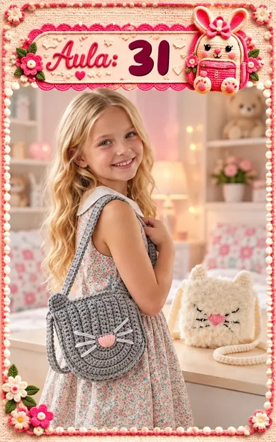 Aula 31 — bolsa infantil de crochê