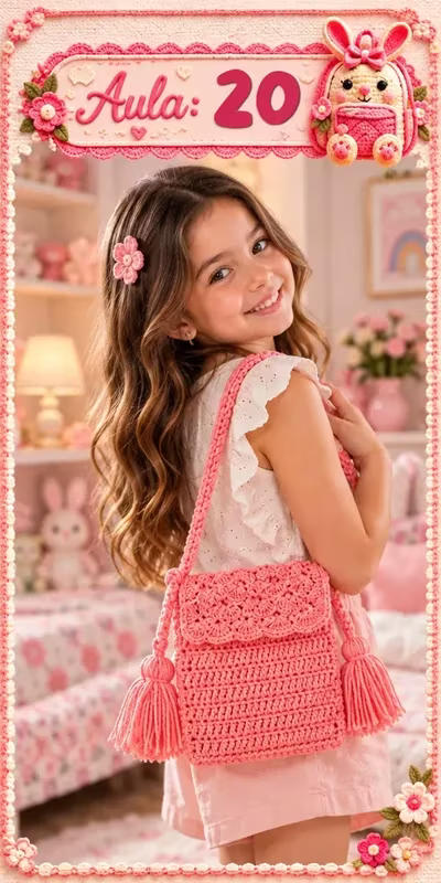 Aula 20 — bolsa infantil de crochê