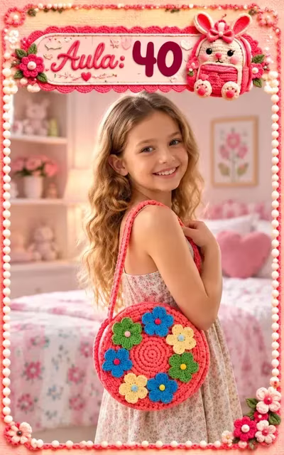Aula 40 — bolsa infantil de crochê