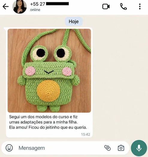 Depoimento e resultado de aluna 8