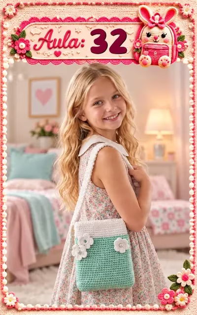 Aula 32 — bolsa infantil de crochê