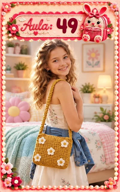 Aula 49 — bolsa infantil de crochê