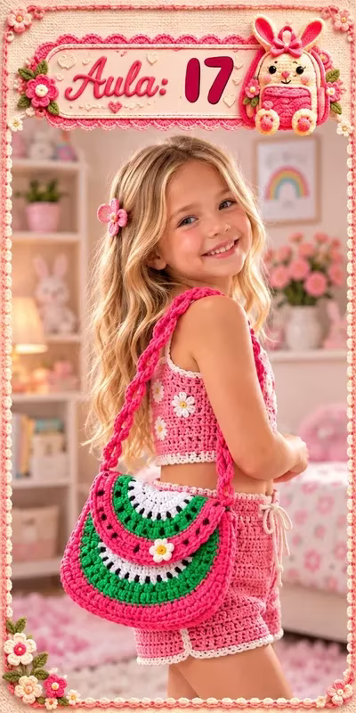 Aula 17 — bolsa infantil de crochê