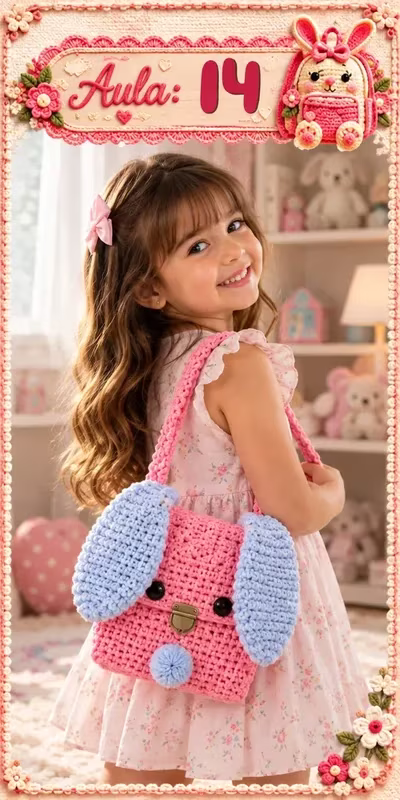 Aula 14 — bolsa infantil de crochê