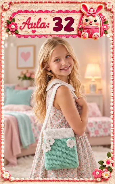 Aula 32 — bolsa infantil de crochê