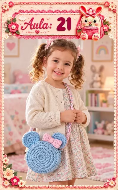 Aula 21 — bolsa infantil de crochê