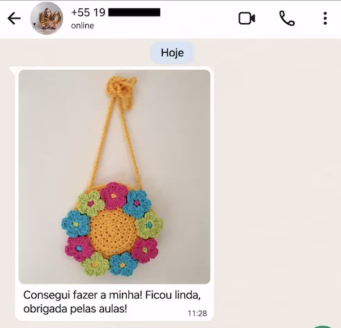 Depoimento e resultado de aluna 7