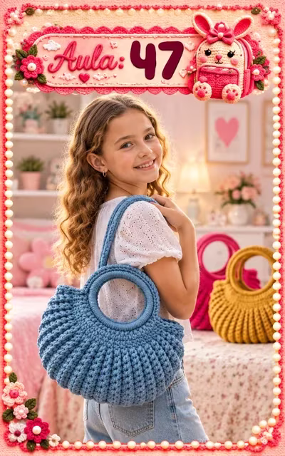 Aula 47 — bolsa infantil de crochê