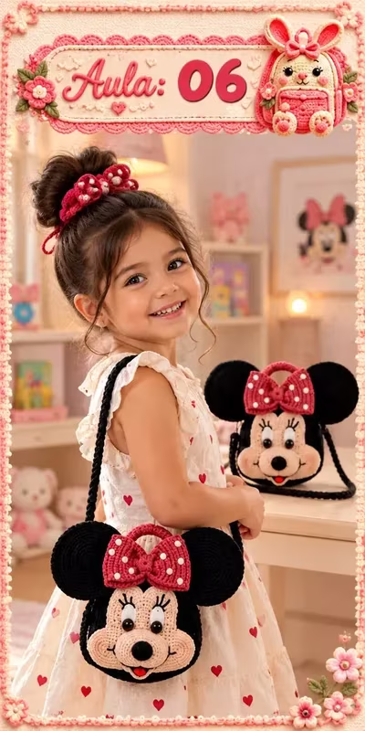 Aula 6 — bolsa infantil de crochê