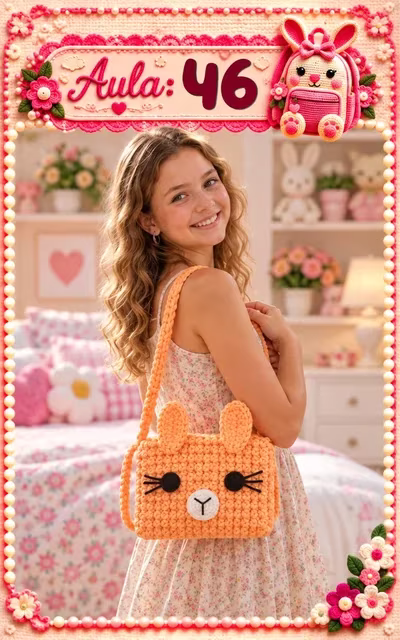 Aula 46 — bolsa infantil de crochê