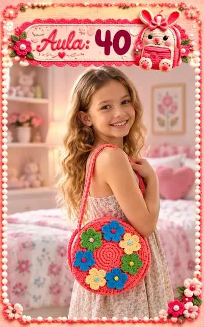 Aula 40 — bolsa infantil de crochê