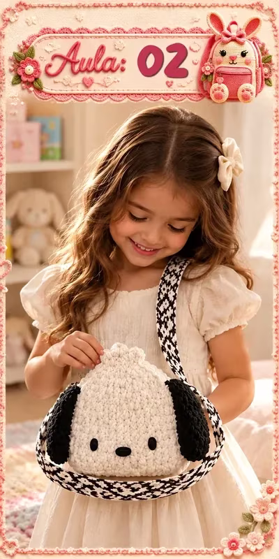Aula 2 — bolsa infantil de crochê