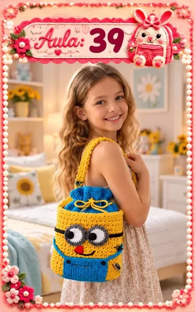 Aula 39 — bolsa infantil de crochê