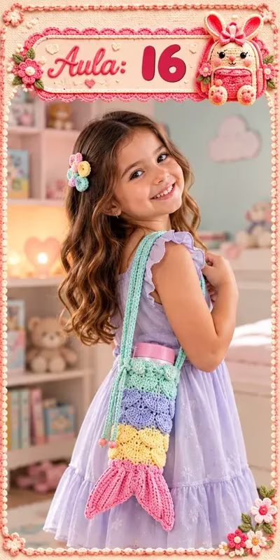 Aula 16 — bolsa infantil de crochê