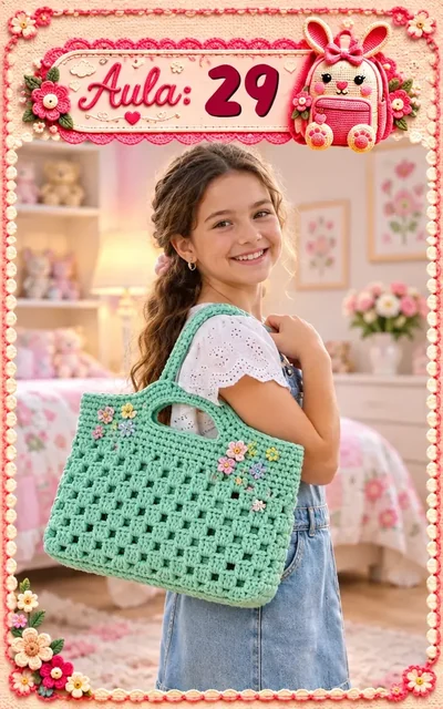 Aula 29 — bolsa infantil de crochê