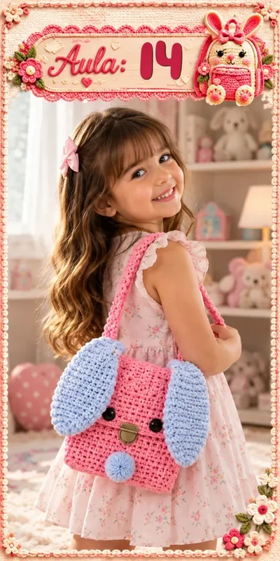 Aula 14 — bolsa infantil de crochê