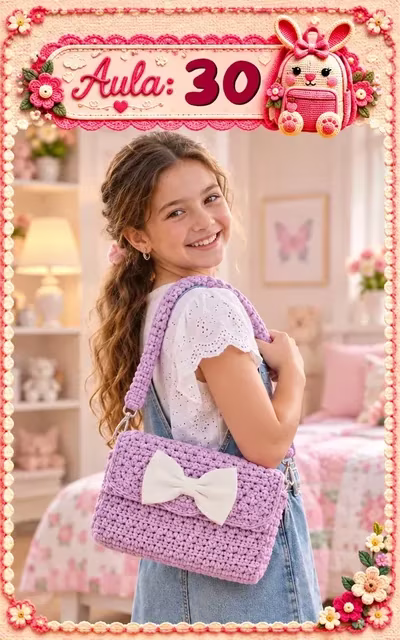 Aula 30 — bolsa infantil de crochê